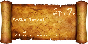 Szőke Tarcal névjegykártya